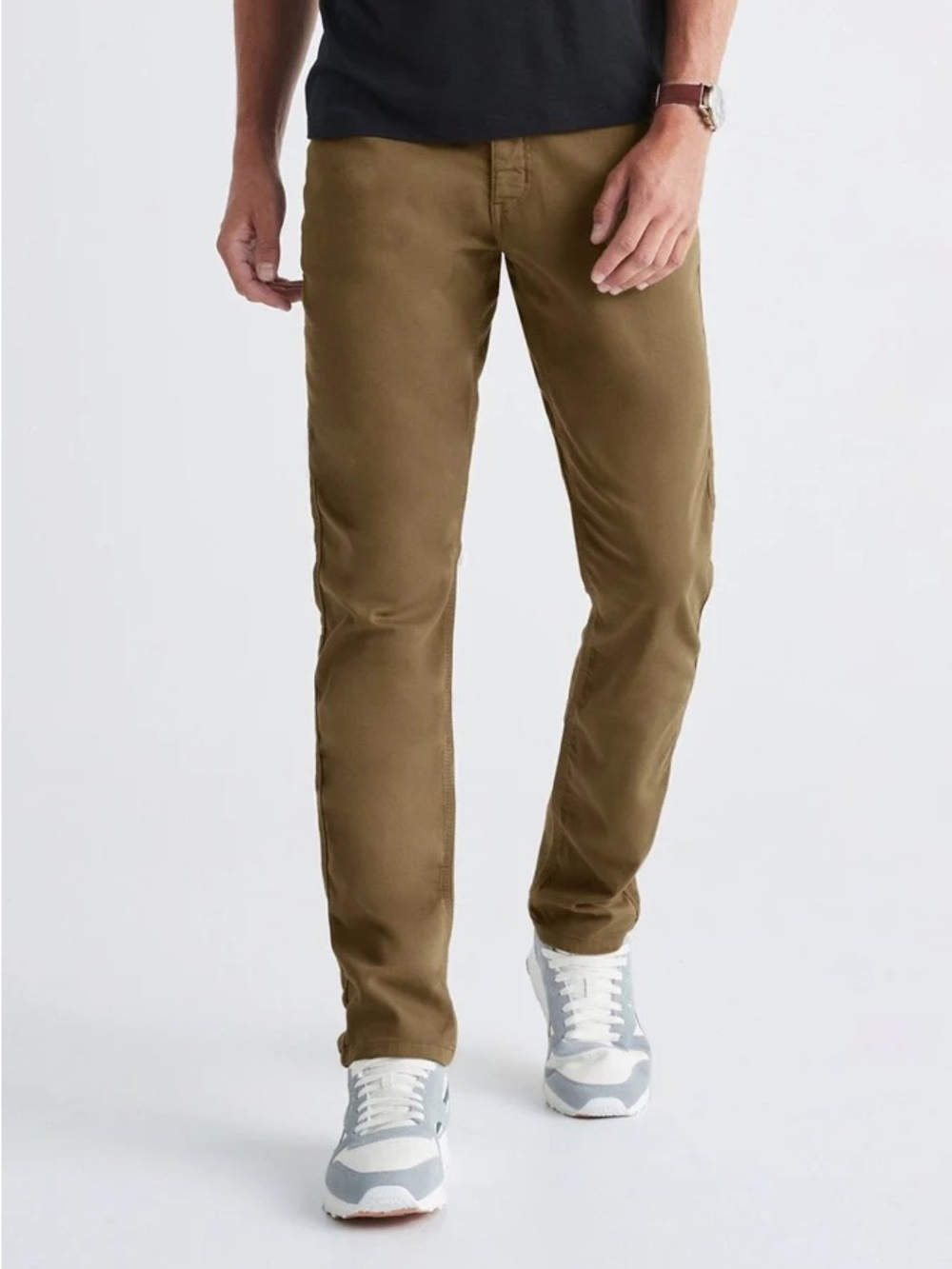 DU/ER relaxed taper performance olive-brown color size 31 x 32